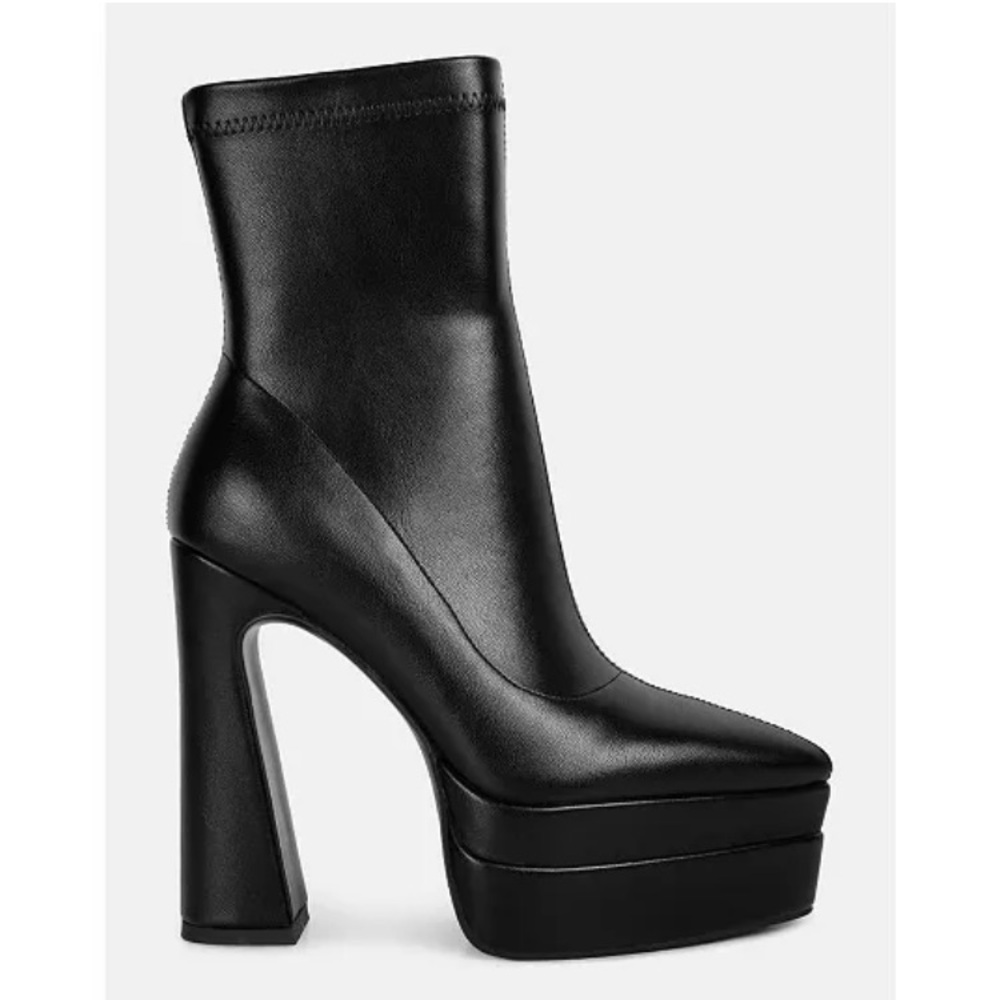 London Rag Dextra high platform ankle boots size 10
